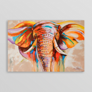 Cuadro • Elefante Multicolor