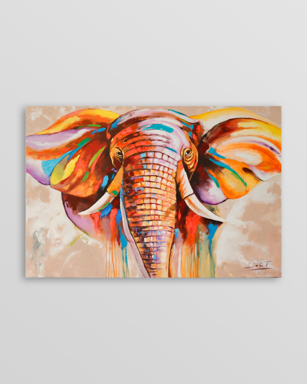 Cuadro • Elefante Multicolor